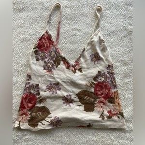 Brandy Melville Printed Tank (Roses)